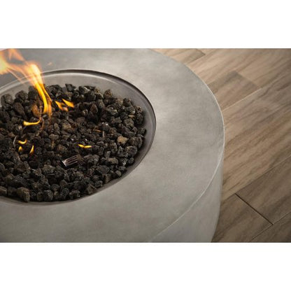 12" H Fiber Reinforced Concrete Outdoor Fire Pit Table