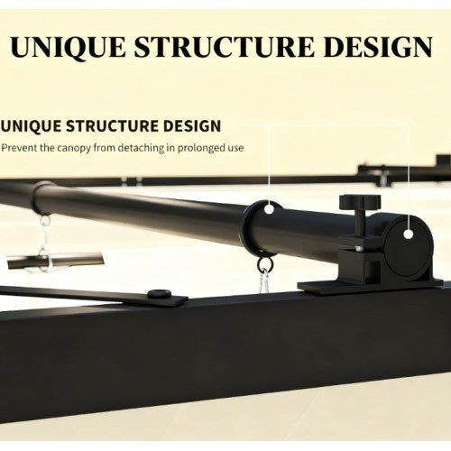 Easy to Setup Outdoor Pergola,Retractable Pergola Canopy with Magnetic Fixture