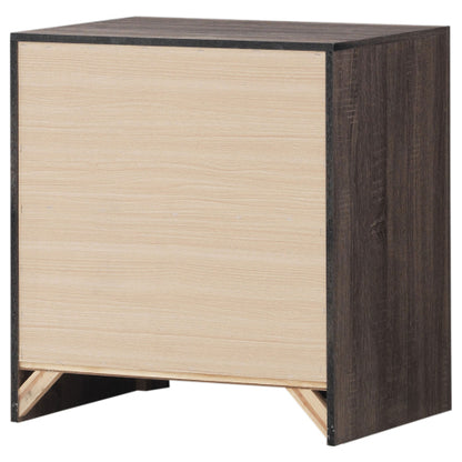 Barrel Oak 2-Drawer Nightstand