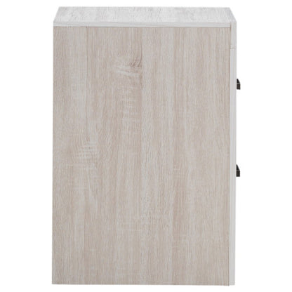 Coastal White 2-Drawer Nightstand