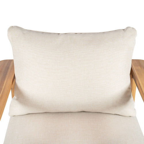 Terassi Outdoor Acacia Wood Lounge Chair, Set of 2