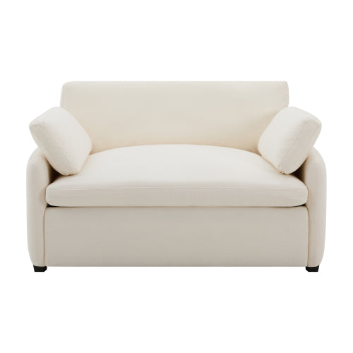 50*43 inch  Oversized Chenille Wide-Deep Single Accent Armchair with Pillows
