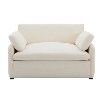 50*43 inch  Oversized Chenille Wide-Deep Single Accent Armchair with Pillows