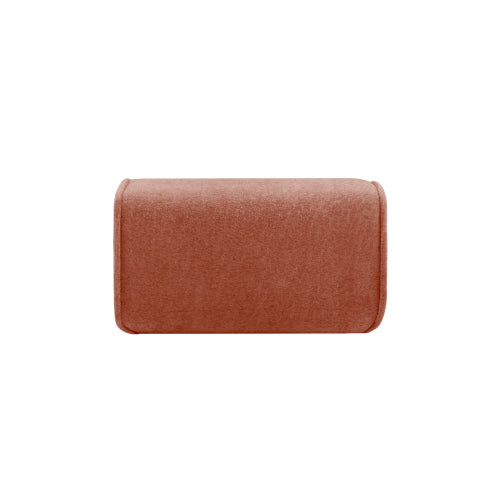 Red Velvet Modular Boneless Ottoman, High Resilience Foam Zero-Assembly Leisure Footrest for Modern Home