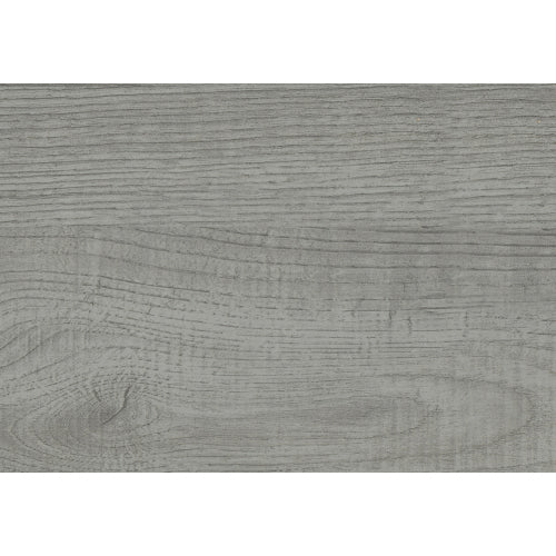 48 Inch Grey Wood Grain TV Stand with Black Metal Frame Dual Open Layers & 2 Drawers