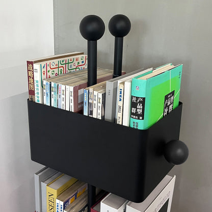 Gold Corner Box Bookshelf Side Table Storage Rack
