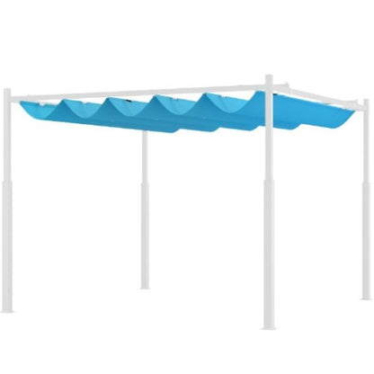 Outdoor Pergola,Retractable Pergola Canopy with Magnetic Fixture