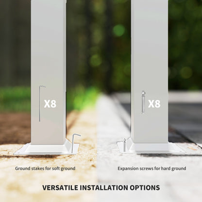 Outdoor Pergola,Retractable Pergola Canopy with Magnetic Fixture