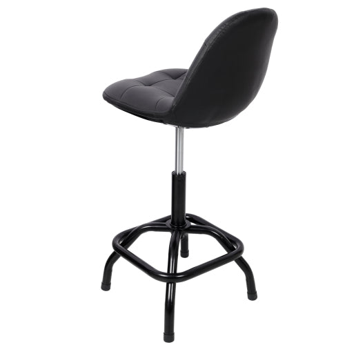 360° Swivel Adjustable Height Bar Stool with High Back Support, Modern Counter Stool for Bar, Shop, Kitchen