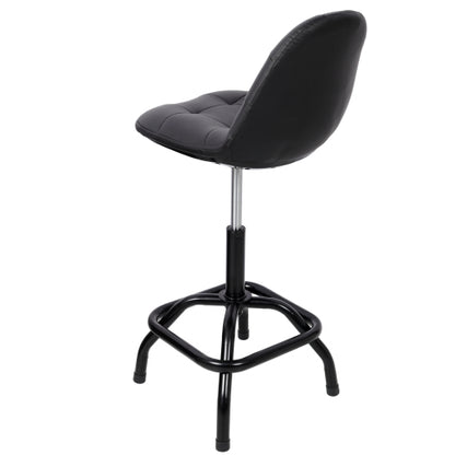 360° Swivel Adjustable Height Bar Stool with High Back Support, Modern Counter Stool for Bar, Shop, Kitchen