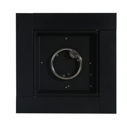 30inch Square Steel Fire Pit Table, in Black,40000BTU