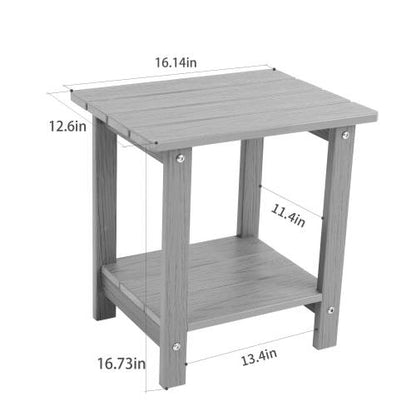 A wooden-textured imitation wood side table, simple yet with a rich texture. It comes with a small tabletop and is perfect for outdoor picnics. Dark blue