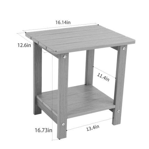Wood-grain imitation wood side table, simple yet with a touch of texture. A small tabletop for outdoor picnics.