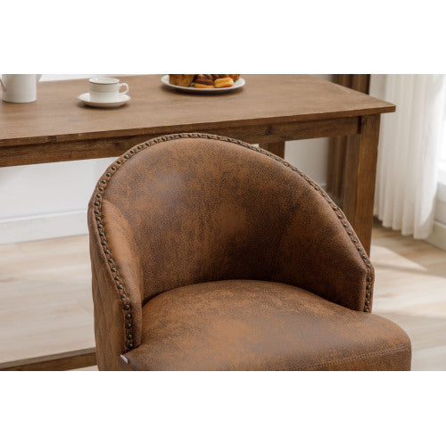 Rotating bar chair, counter height bar chair with backrest, leather rotating kitchen stool with wooden legs and footrest, soft cushion bar  chair, kitchen island