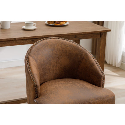 Rotating bar chair, counter height bar chair with backrest, leather rotating kitchen stool with wooden legs and footrest, soft cushion bar  chair, kitchen island