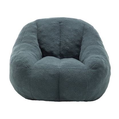 Faux-Fur Tufted Memory-Foam Bean Bag Chair for Adults & Kids