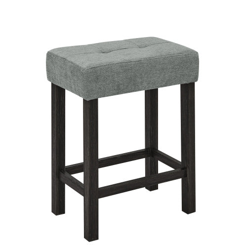 59 Inch Bar Table, Dining Table, Sofa Table with Power Outlet, 3 Upholstered Stools, 4 Piece Bar Table and Chair Set for Living Room, Dining Room, Kitchen