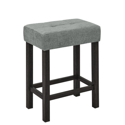 59 Inch Bar Table, Dining Table, Sofa Table with Power Outlet, 3 Upholstered Stools, 4 Piece Bar Table and Chair Set for Living Room, Dining Room, Kitchen