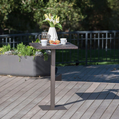 Rattan 26inch   SQUARE BAR TABLE