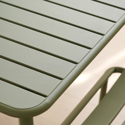 Sella long table (green) outdoor dining table villa courtyard balcony table outdoor leisure table simple garden waterproof table