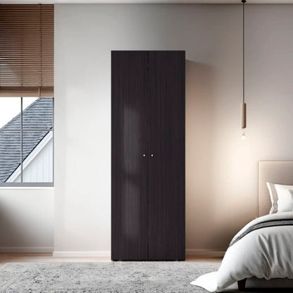 Armoire 66.9" H, 2 Doors, 2 Shelves, Black Wengue - Bedroom