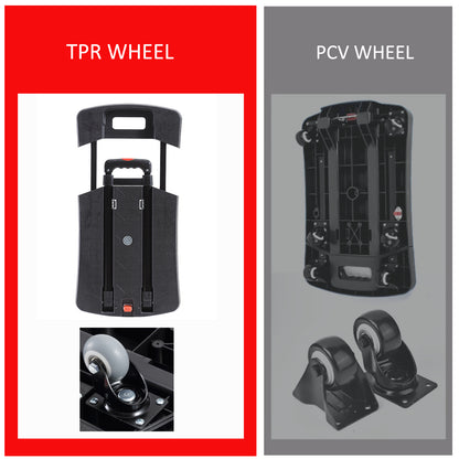 330 lbs. Folding Hand Truck, Dolly Cart for Moving, 6 Wheels Telescoping Hand Cart for Travel House Office Moving