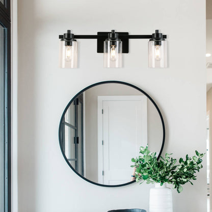 23-in 3-Light Black Led, Modern/Contemporary Vanity Light