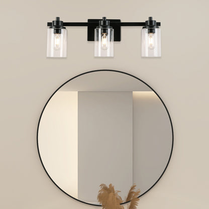 23-in 3-Light Black Led, Modern/Contemporary Vanity Light