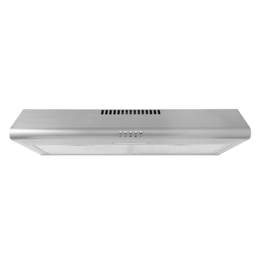 30-in 220-CFM Convertible Silver Under Cabinet Range Hoods Undercabinet Mount