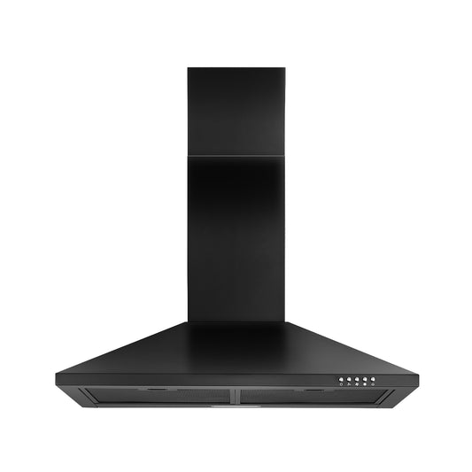 30-in 450-CFM Convertible Black Wall Mount Range Hoods