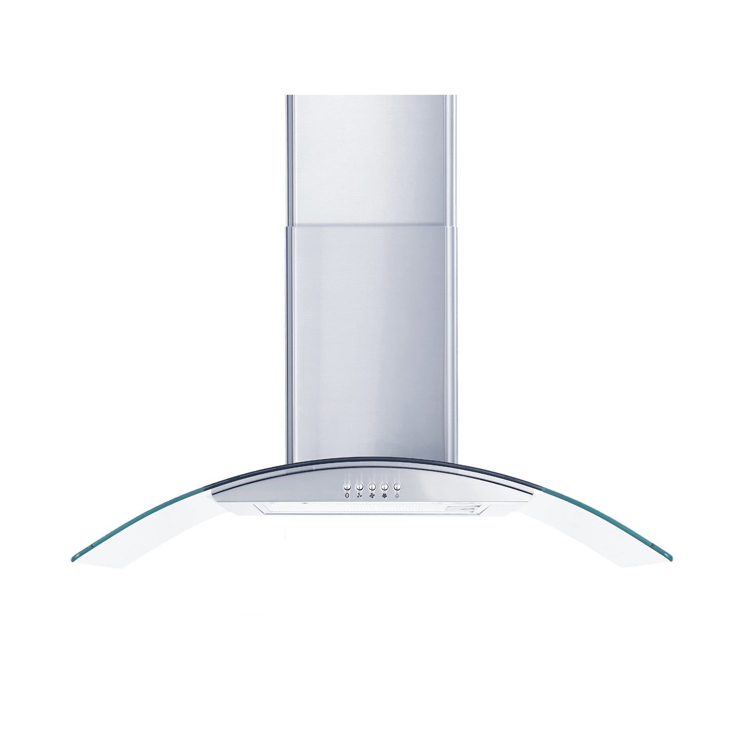 30-In 450-Cfm Ducted Silver Wall Mount Range Hoods With Charcoal Filter