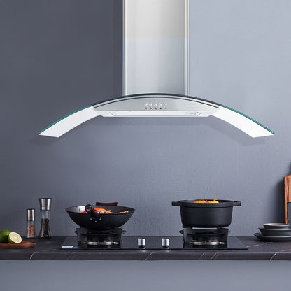 30-In 450-Cfm Ducted Silver Wall Mount Range Hoods With Charcoal Filter