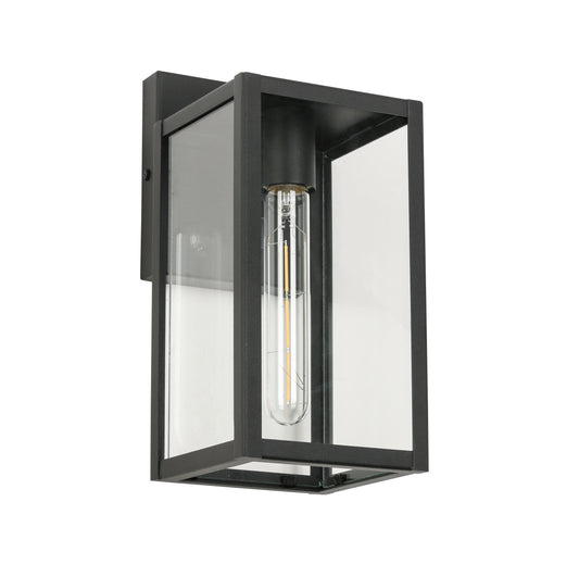 Black Not Motion Sensing Outdoor Hardwired Wall Lantern Sconce with No Bulbs Included