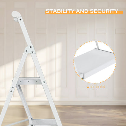 5-Step Aluminum Alloy Folding Step Stool Ladder 330 lbs. LoadCapacity Type lA Duty Rating (5.54 ft. Reach Height)