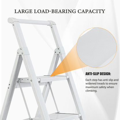 5-Step Aluminum Alloy Folding Step Stool Ladder 330 lbs. LoadCapacity Type lA Duty Rating (5.54 ft. Reach Height)