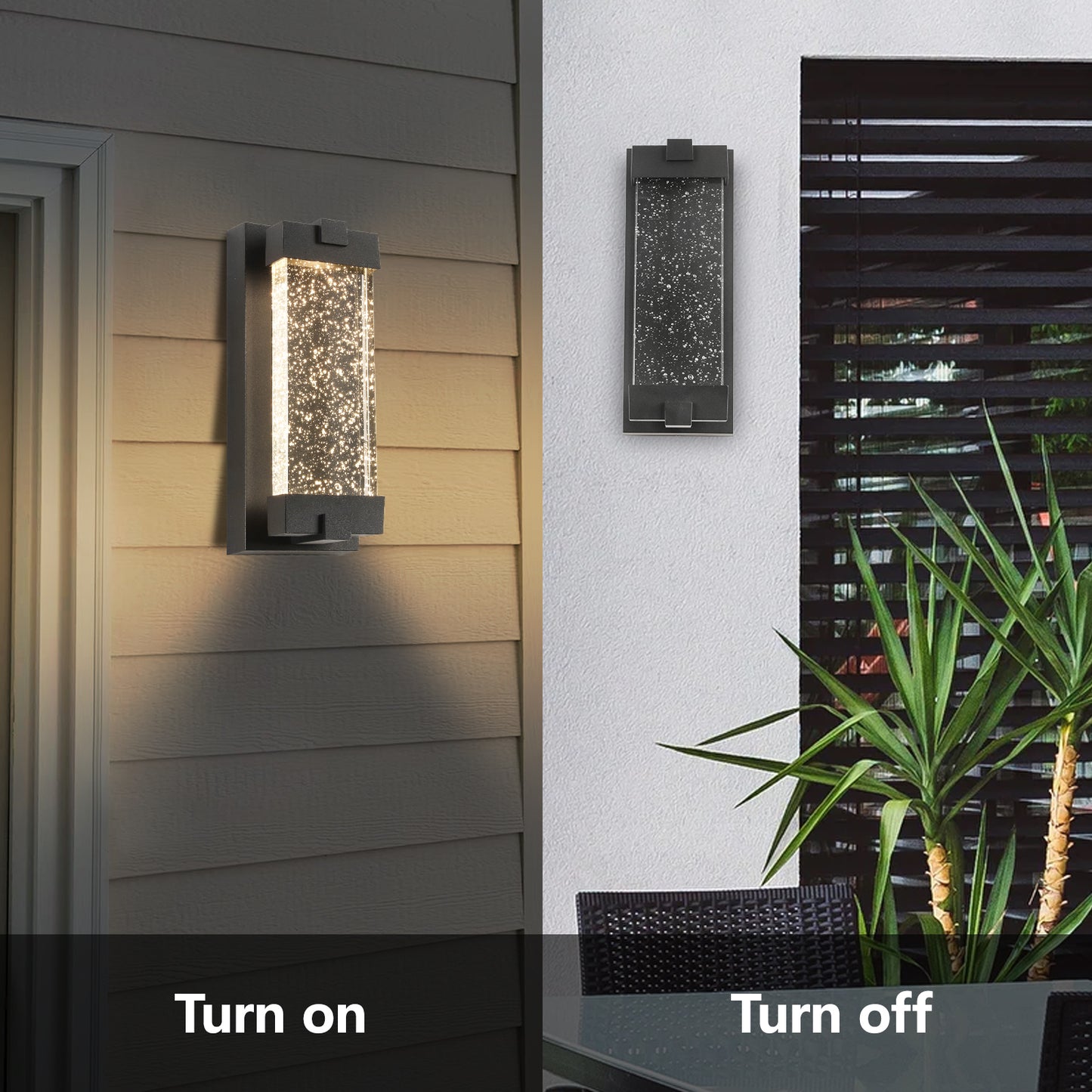 1-Light Matte Black not Motion Sensing LED Outdoor Hardwired Wall Lantern Sconce with No Bulbs Included