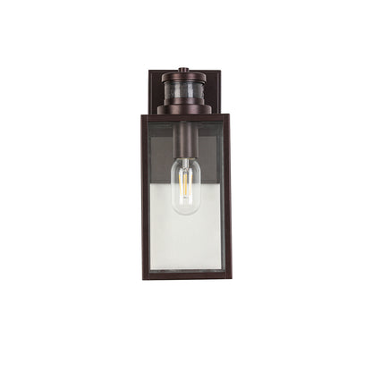Ourdoor Wall Lights 1-Light 12.56-in H Oil-Rubbed Bronze Motion Sensor Led, Outdoor Wall Light