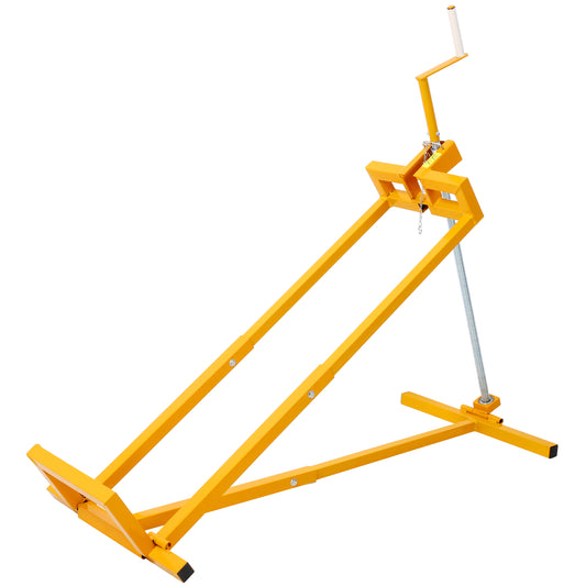 Easy Lawn Mower Lift  for Riding Tractors , 800 Lbs Capacity  Lawn Tractor Lifter,  Ride-on Mower, Cleaning Aid, Universal, Lawn Tractor Lift, Lawn Tractor + 45° Tilt Adjustable, Yellow