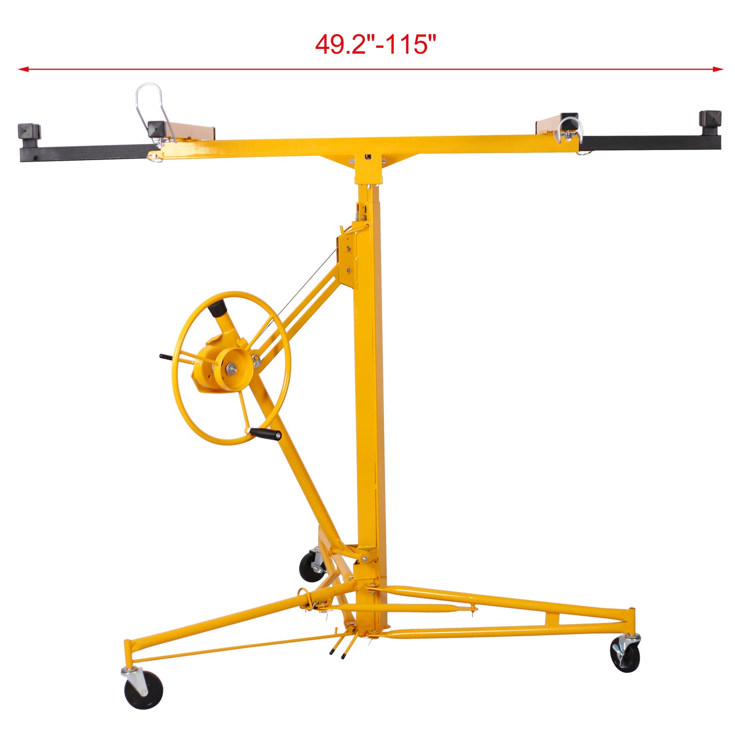 11 ft. Drywall Panel Hoist Jack Lifter Drywall Lift Panel Lift in Yellow
