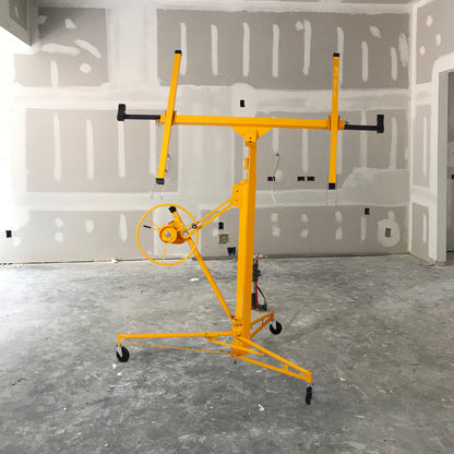 11 ft. Drywall Panel Hoist Jack Lifter Drywall Lift Panel Lift in Yellow
