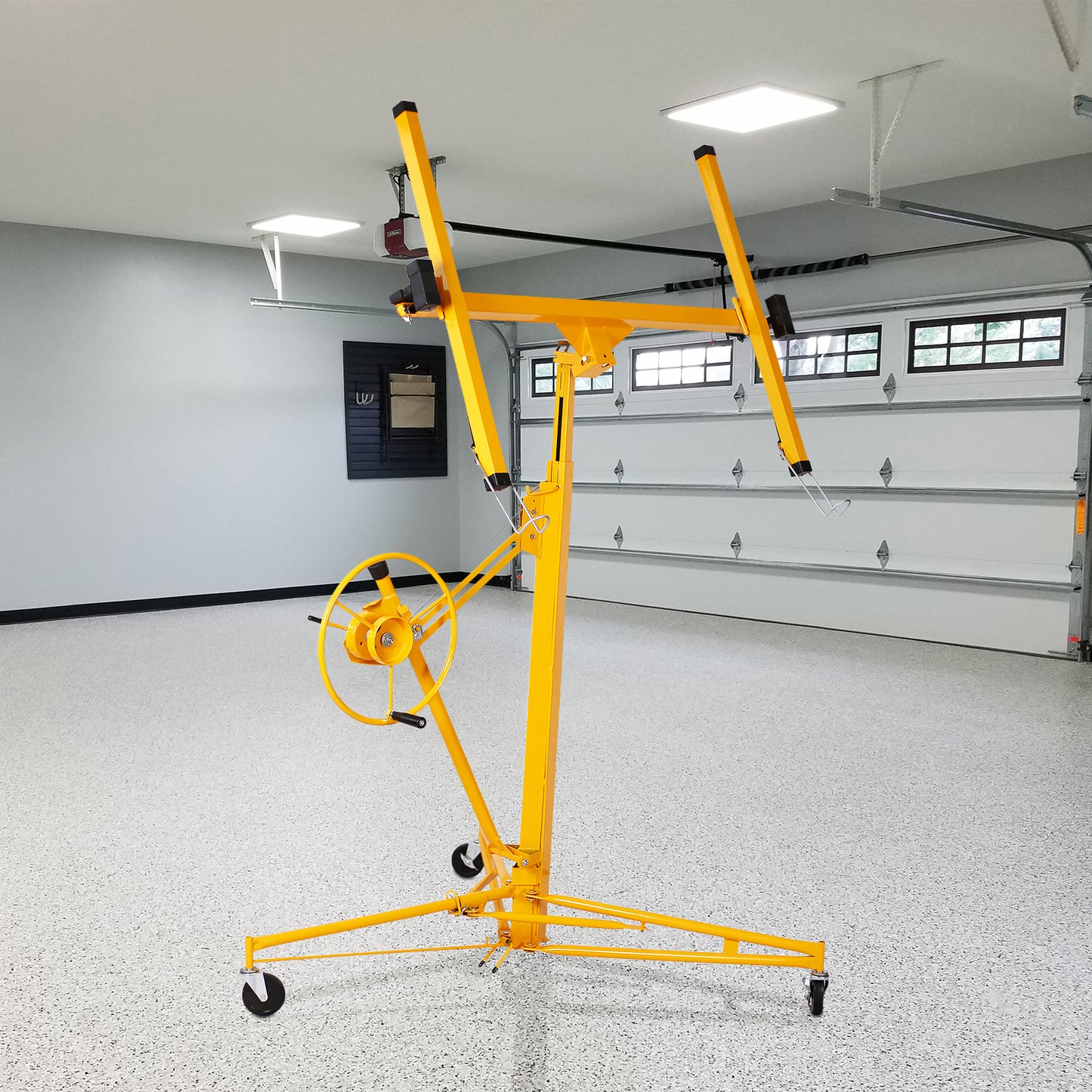 16 ft. Drywall Panel Hoist Jack Lifter Drywall Lift Panel Lift in Yellow