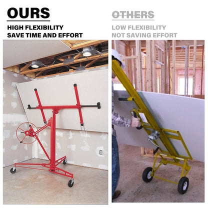 13 ft. Drywall Panel Hoist Jack Lifter Drywall Lift Panel Lift in Red