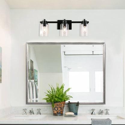 23-in 3-Light Black Led, Modern/Contemporary Vanity Light