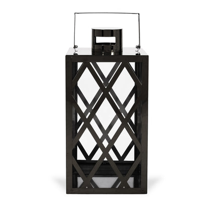 ANTON 14"H STAINLESS STEEL LANTERN
