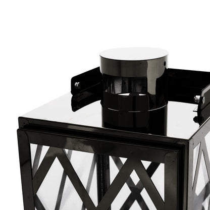 ANTON 14"H STAINLESS STEEL LANTERN