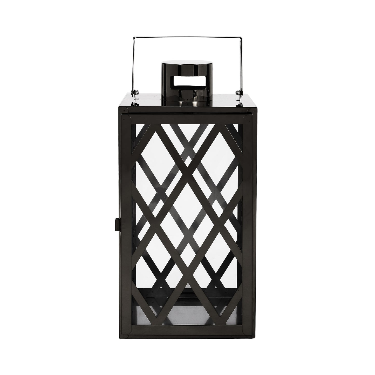 ANTON 14"H STAINLESS STEEL LANTERN