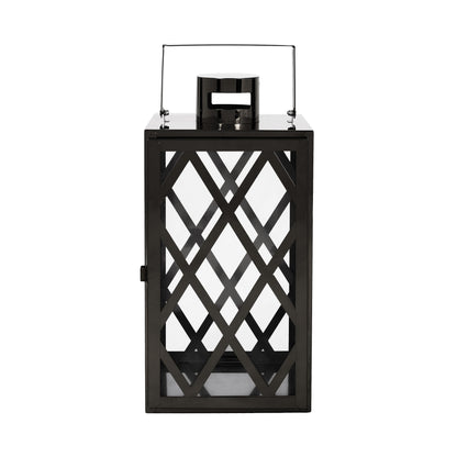 ANTON 14"H STAINLESS STEEL LANTERN