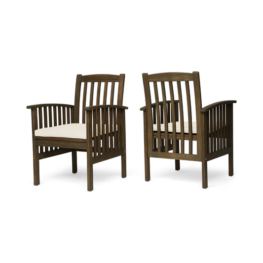 DINING CHAIR,2PCS with 2 Cushions