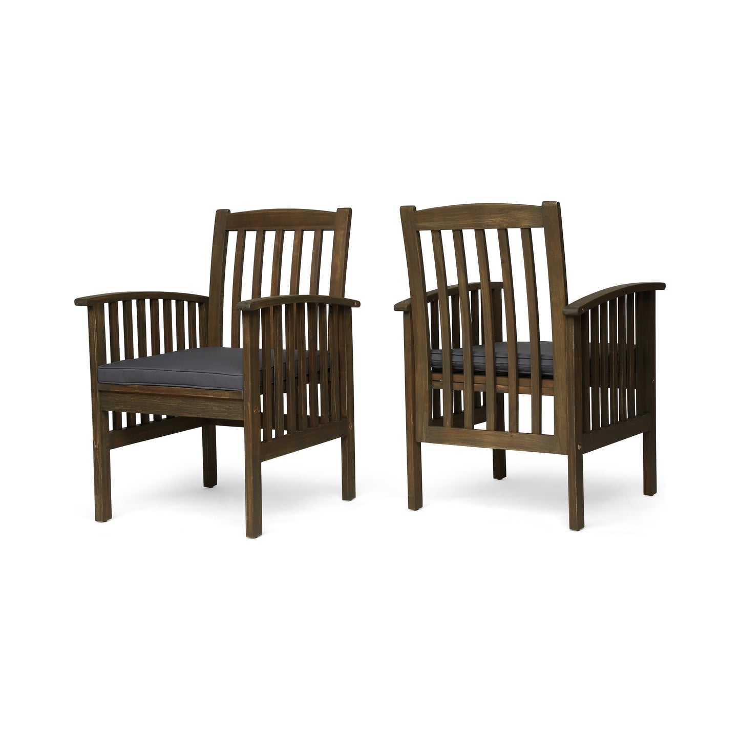DINING CHAIR,2PCS with 2 Cushions