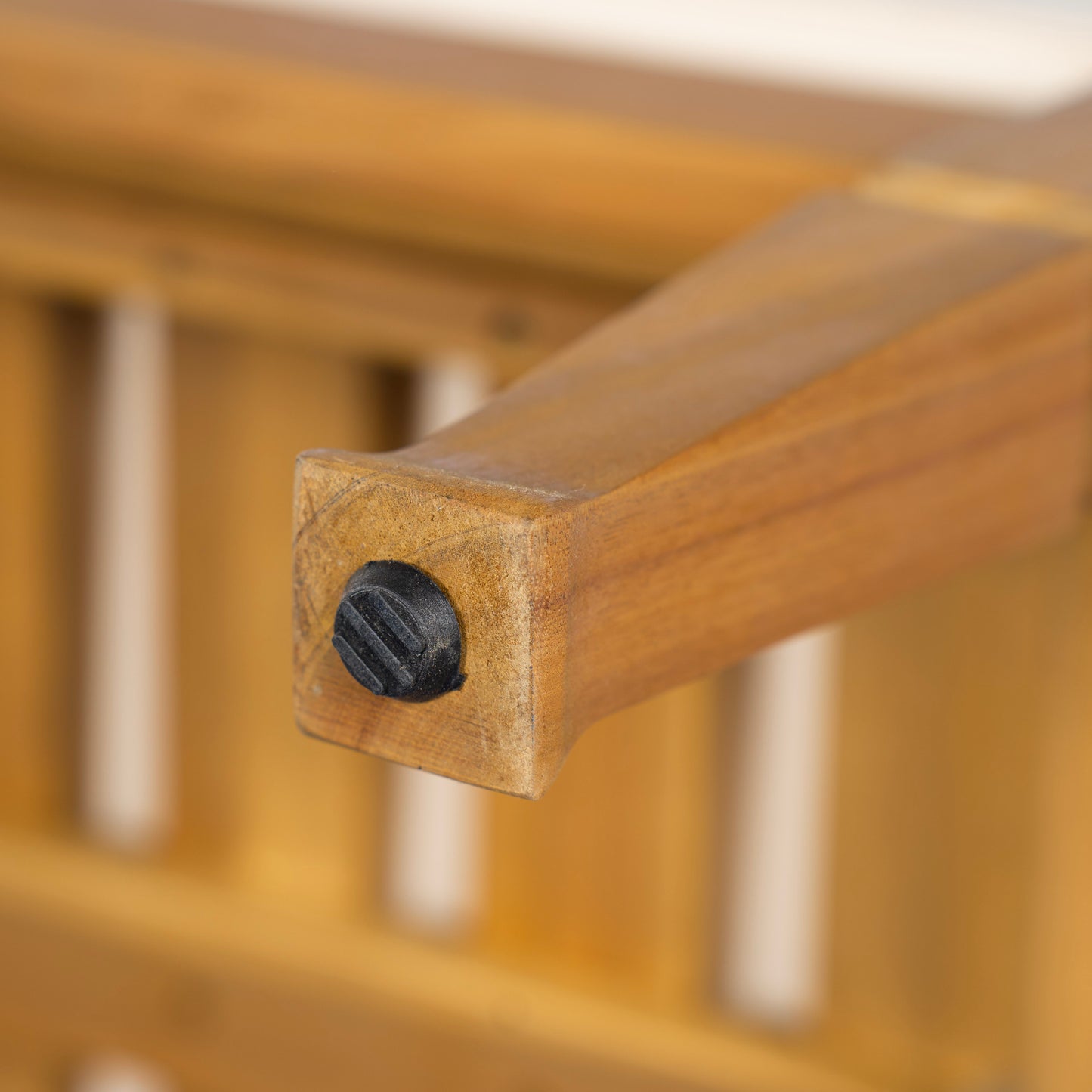 4-Piece Patio Furniture Set, Outdoor Furniture with coffee table, Patio Conversation Set Deep Seating with Thick Cushion for Backyard Porch Balcony,Teak finish